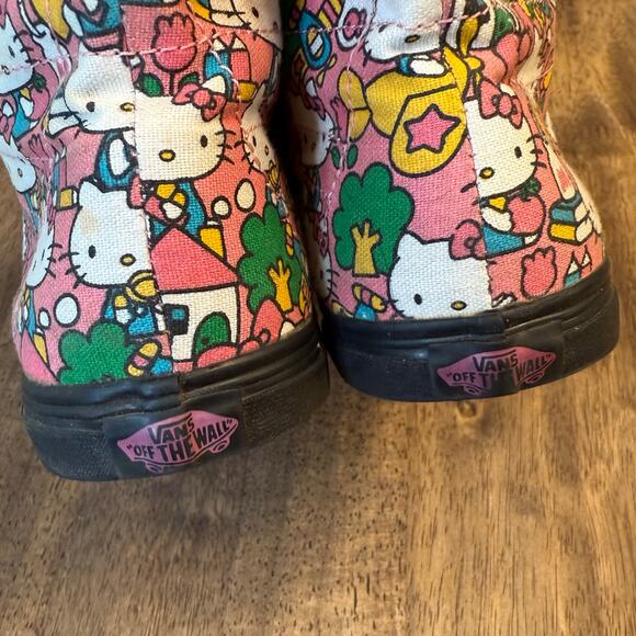 Vans Hello Kitty Sk-8 Hi Allover Bow Sanrio Ankle Sneaker BLK Men’s 5 Womens 6.5 - Picture 7 of 10